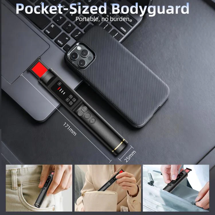 T015 Hidden Camera Detector Anti-Camera Bug Finder RF GPS Tracker Detector Signal Scanner(Black) - Image 8