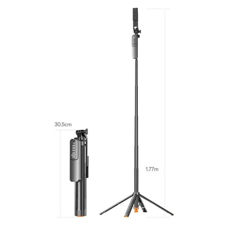 T05TK For Photography Tripod Selfie Stick Auto-Open Gimbal Stabilizer Remote Control Phone Stand - Image 5