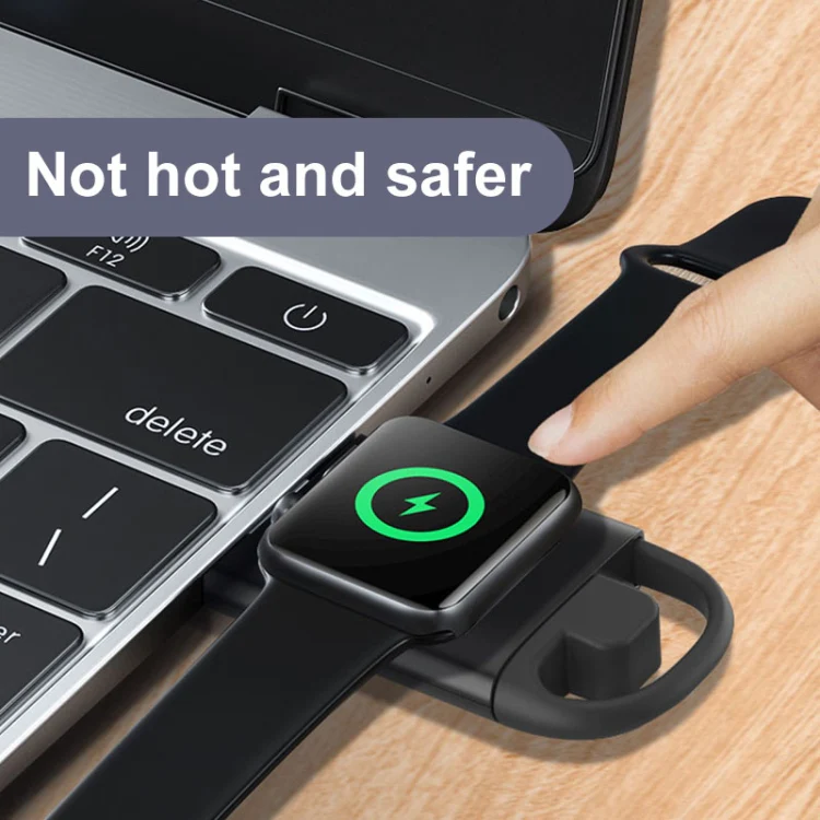 T09-A Dual USB Portable Wireless Smart Watch Charger for Apple Watch Series(White) - Image 5
