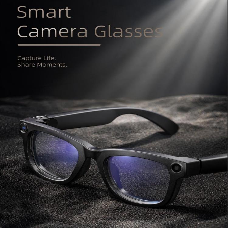 T100 8MP AI Smart Glasses, Support Bluetooth Call / AI Recording / Music Control(Black) - Image 2