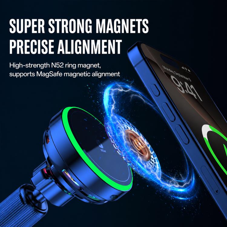 T14 Magnetic Cooling Wireless Fast Charger Car Air Outlet Holder(T14 Air-Cooled Qi 2.2 Certification) - Image 5