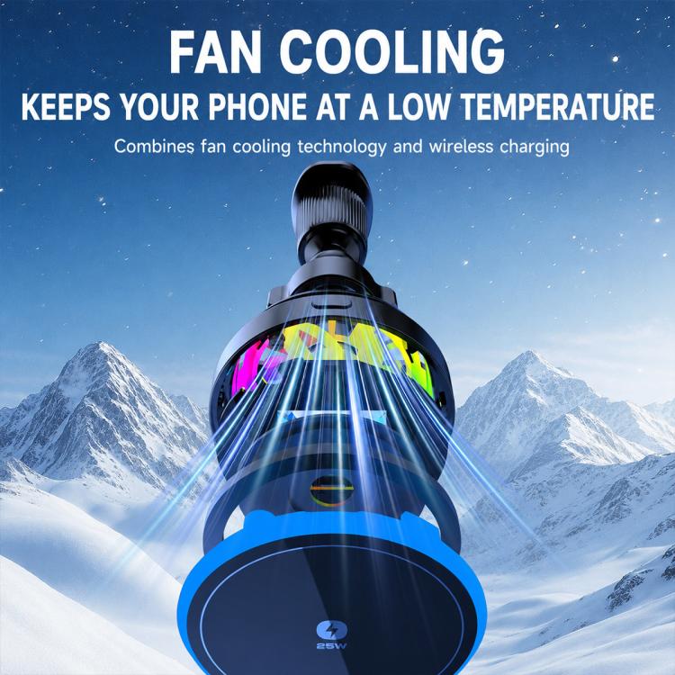 T14 Magnetic Cooling Wireless Fast Charger Car Air Outlet Holder(T14 Air-Cooled Qi 2.2 Certification) - Image 9