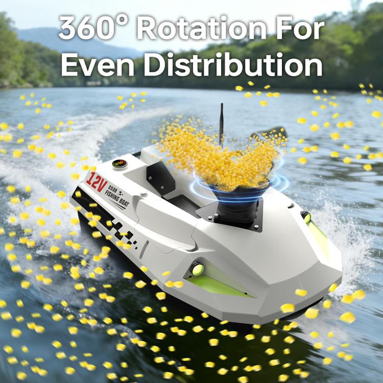 T2 Remote Controlled Feed Spreader for Fishing Bait Boats & Hook Delivery Boats(Black) - Image 5