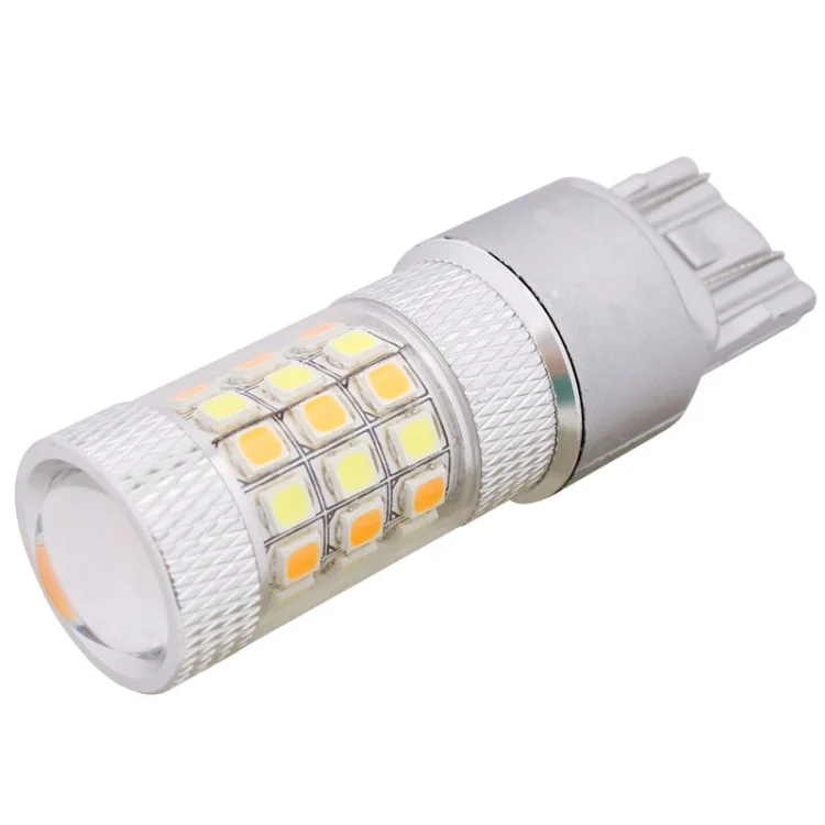 T20/7443 8W 420LM White + Yellow Light 42 LED 2835 SMD Car Brake Light Steering Light Bulb, DC 12V - Image 2