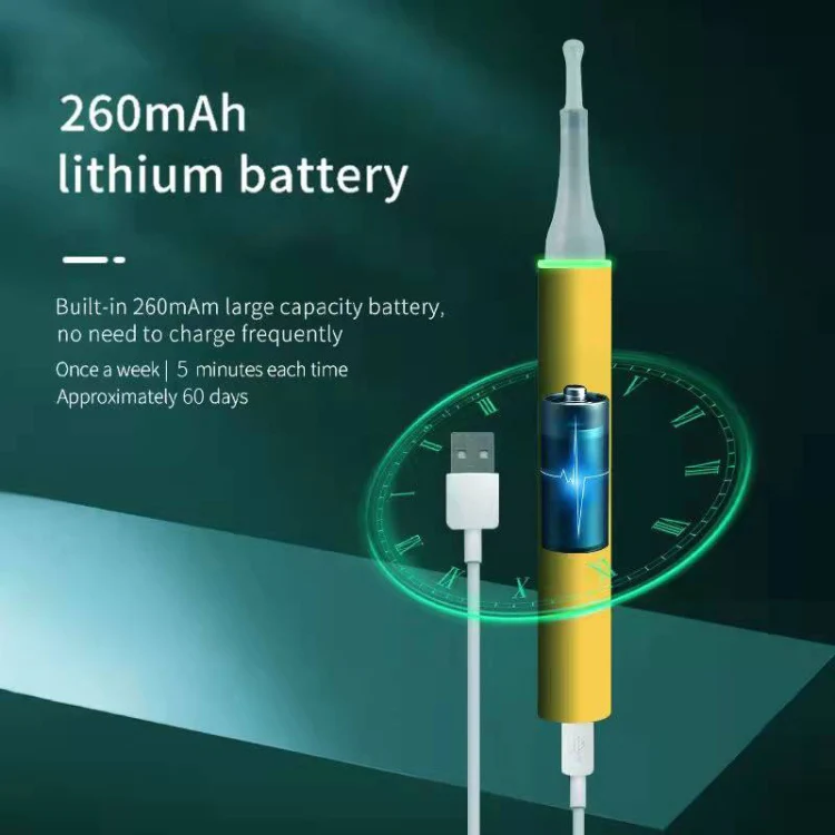 T6 Portable Wireless Smart Visual Earpick Earwax Removal Tool(White) - Image 6