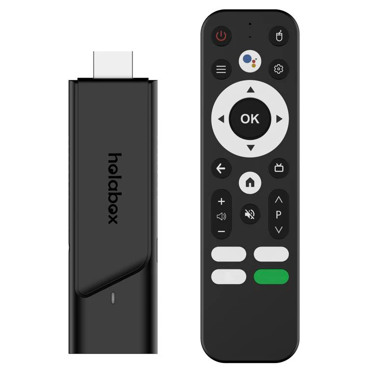 T600 HOLA BOX 4K UHD Android 11 TV Stick Amlogic S905Y4 2GB+16GB, Plug:AU Plug(Black Logo)