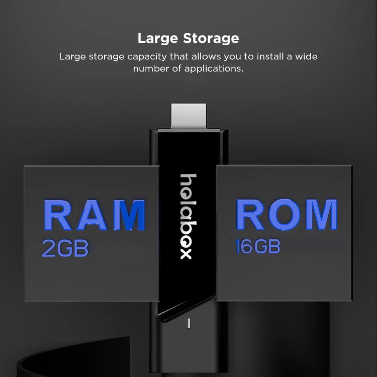 T600 HOLA BOX 4K UHD Android 11 TV Stick Amlogic S905Y4 2GB+16GB, Plug:AU Plug(White Logo) - Image 7