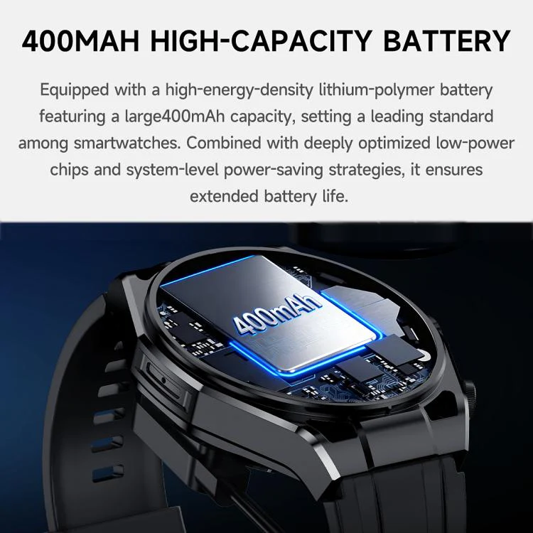 T95E 1.52-inch Display 2-in-1 Smart Sports Watch TWS Bluetooth Earphones(Black Gold) - Image 19