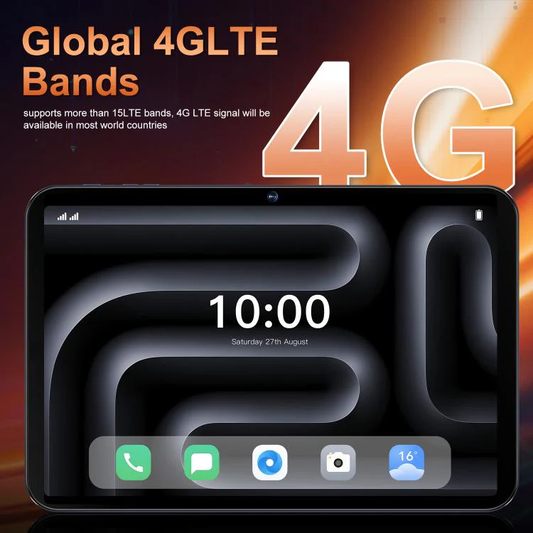 Tab 17 Pro 10.1 inch 4G LTE Tablet PC, 4GB+32GB, Android 10 MTK6755 Octa Core, AU Plug (Orange) - Image 18