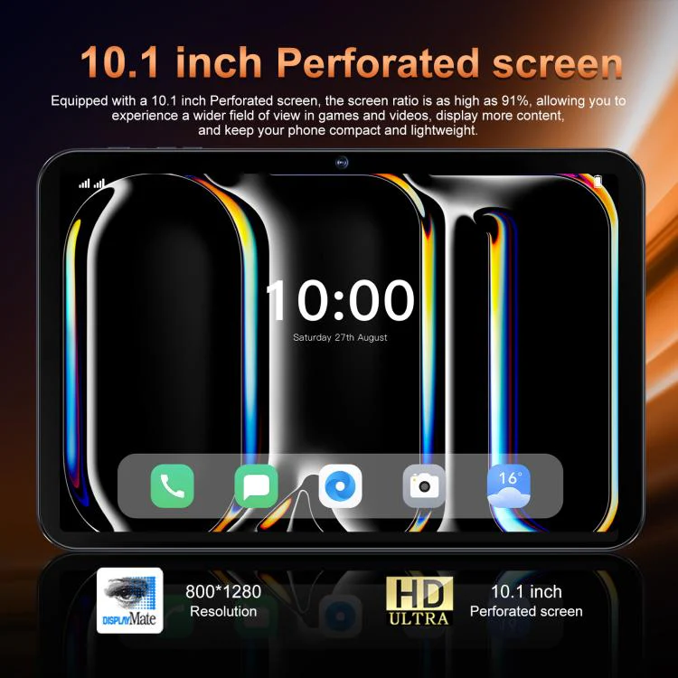 Tab 17 Pro 10.1 inch 4G LTE Tablet PC, 4GB+32GB, Android 10 MTK6755 Octa Core, EU Plug (Black) - Image 6
