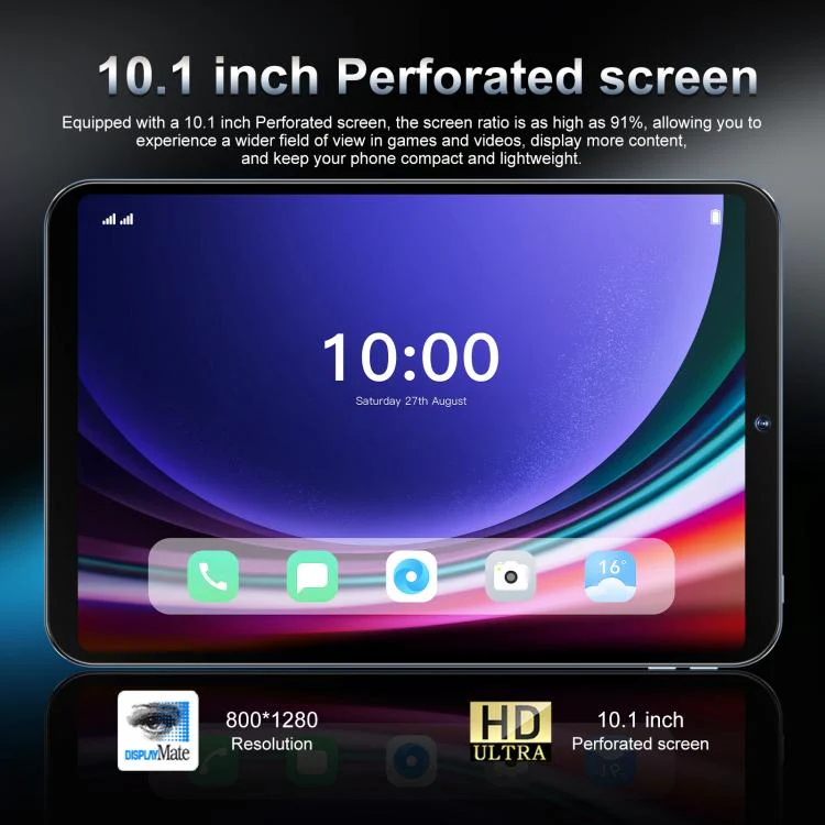 Tab 26 Ultra 10.1 inch 4G LTE Tablet PC, 4GB+64GB, Android 10 MTK6755 Octa Core, AU Plug (Grey) - Image 6