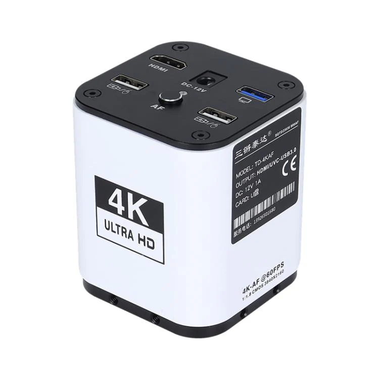 TAIDA TD-4KAF 60FPS CCD Edge Detection 4K Industry Microscope Camera, Plug:US Plug