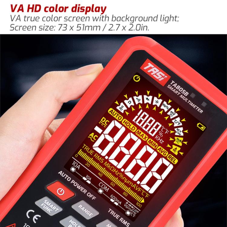 TASI TA805B Rechargeable Large Screen Digital Fully Automatic Smart Multimeter - Image 4