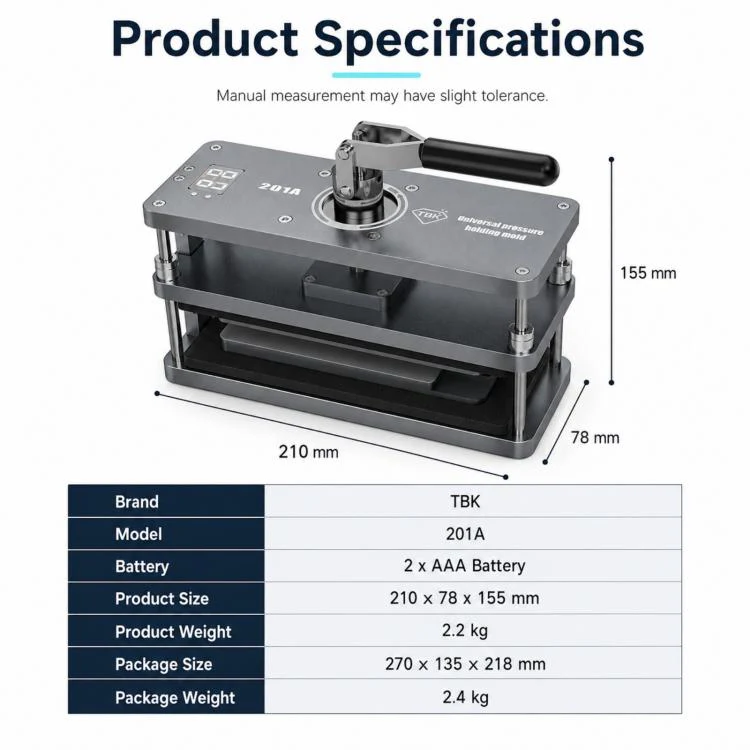TBK 201A Digital Display Rotation Pressure Holding Mould - Image 11