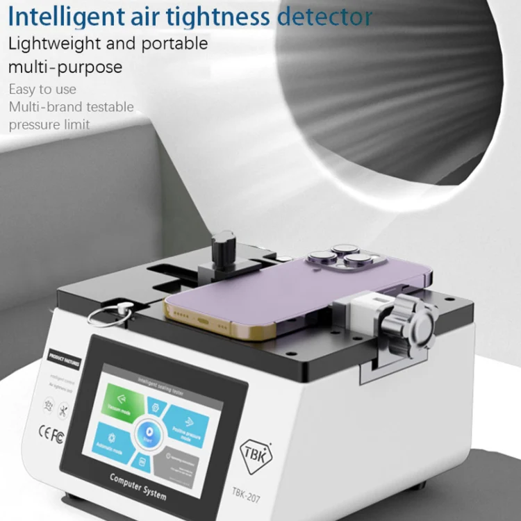 TBK-207 Portable Intelligent Air Tightness Detector Built-in Vacuum Pump(US Plug) - Image 4