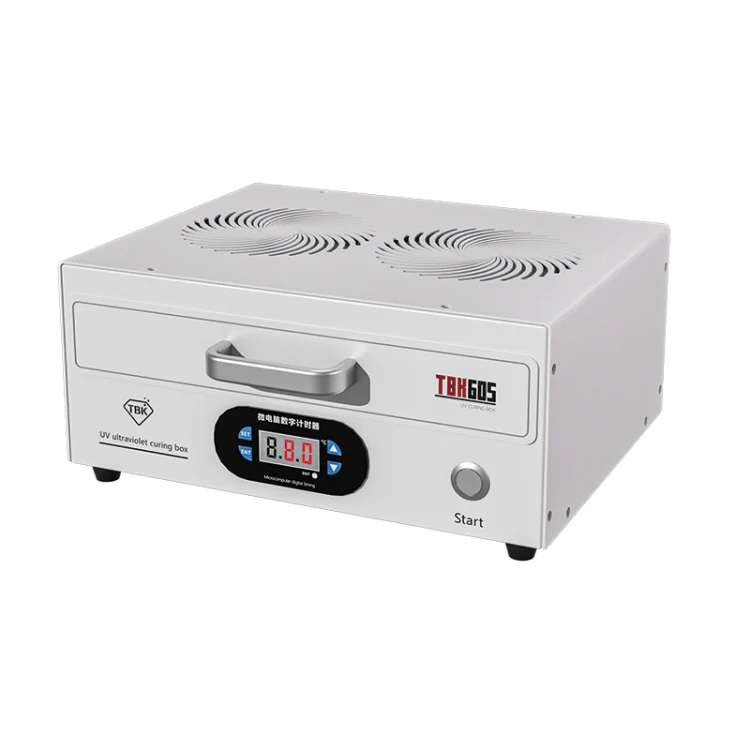 TBK 605 100W Mini UV Curing Lamp Box 48 LEDs Curved Surface Screen UV Curing Box, AU Plug