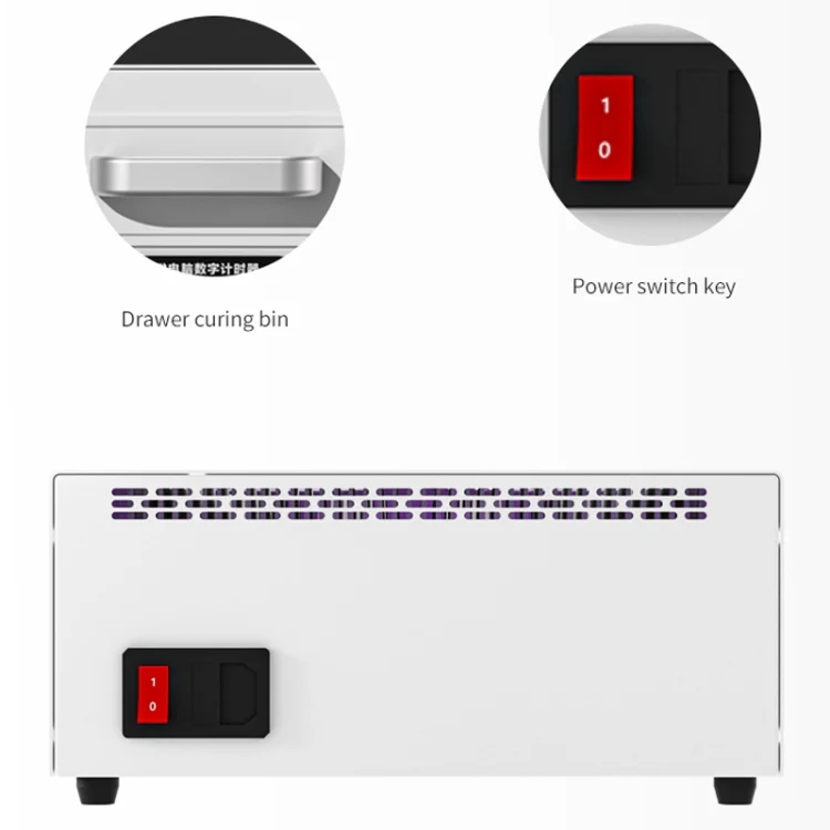 TBK 605 100W Mini UV Curing Lamp Box 48 LEDs Curved Surface Screen UV Curing Box, AU Plug - Image 6