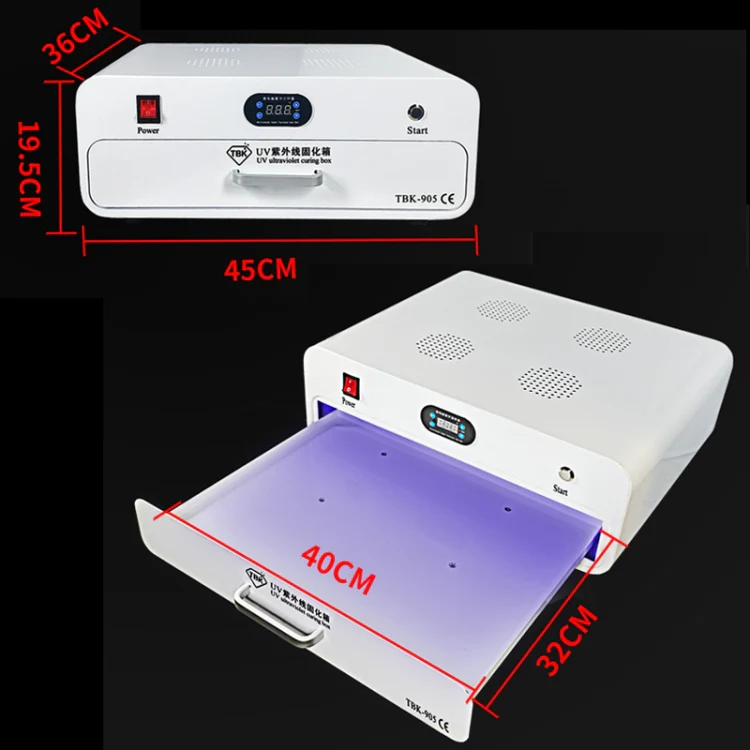 TBK-905 220V UV Curing Box Mobile Phone LCD Screen Glass OCA Curing Bonding - Image 7
