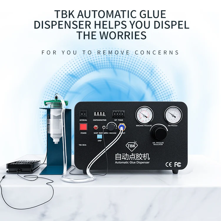 TBK-983A Built-in Pump Glue Dispenser Fully Automatic Glue Filling Machine, US Plug - Image 3
