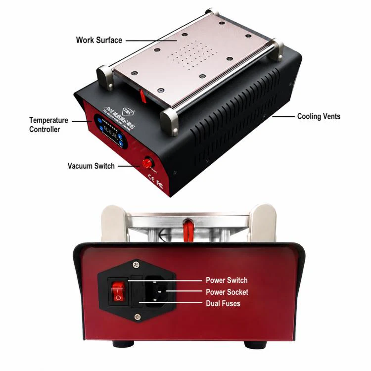 TBK 988 Intelligent Temperature Control LCD Screen Heating Separator, Plug:EU Plug - Image 9