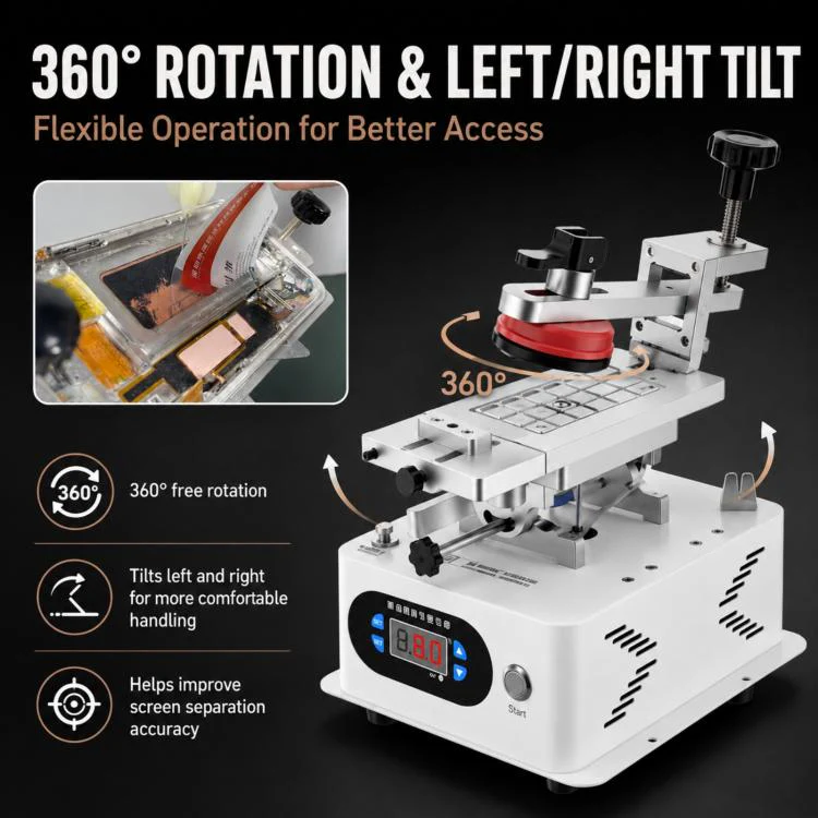 TBK 988C LCD Rotary Separator Middle Frame Remover - Image 4