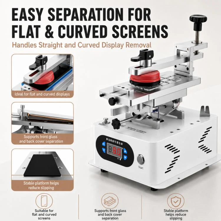 TBK 988C LCD Rotary Separator Middle Frame Remover - Image 6