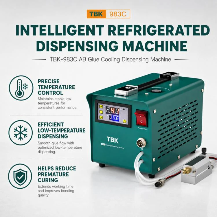 TBK TBK-983C AB Glue Cooling Dispensing Machine, Plug:UK Plug - Image 5