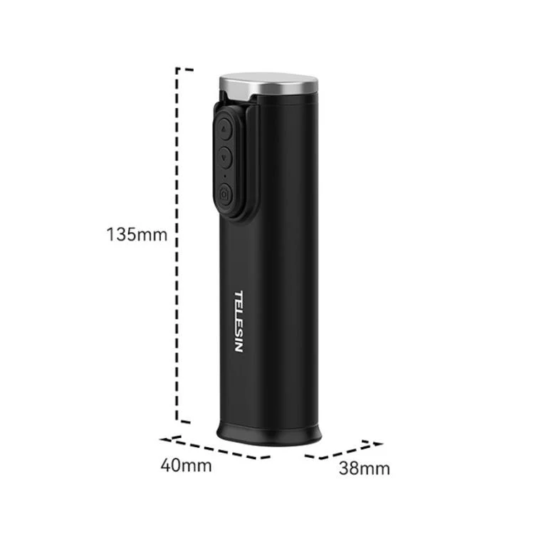 TELESIN P1-HSS-01 Clip Version 3 In 1 Cell Phone Holder Portable Desktop Fixed Bluetooth Remote Control Shooting Support Bracket - Image 3
