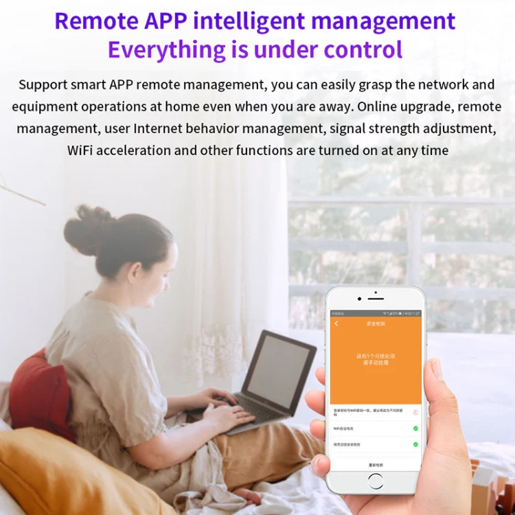 Tenda AC23 AC2100M Wireless WiFi IPV6 Home Coverage APP Control Extender Router - Image 13