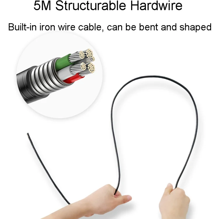 TESLONG MS450 8mm Dual Lens HD 4.5 Inch Large Screen Borescope Auto Repair Tool, 5M - Image 3