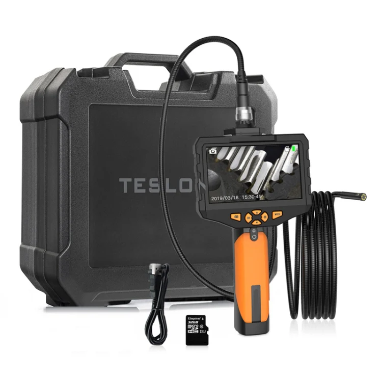 Teslong NTS300 5.5mm-3M Dual Lens Waterproof 5 Inch HD Industrial Borescope Auto Repair Tools - Image 2
