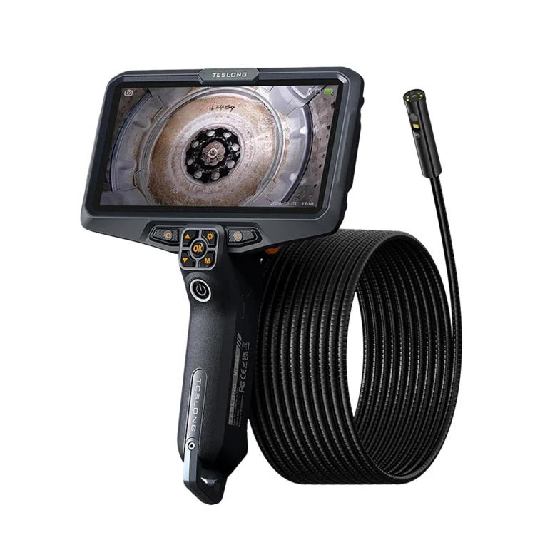 TESLONG NTS600 6 Inch Large Screen HD Industrial Endoscope IP67 Waterproof Inspection Camera, Spec: 3-Lens 7.9mm / 5m