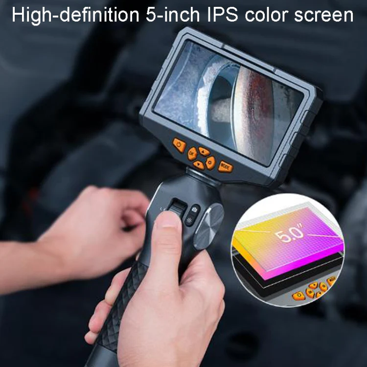 TESLONG TD500 8.5mm Lens HD 5 Inch Large Screen 360 Degree Dual Steering Borescope Industrial Components Overhaul - Image 10