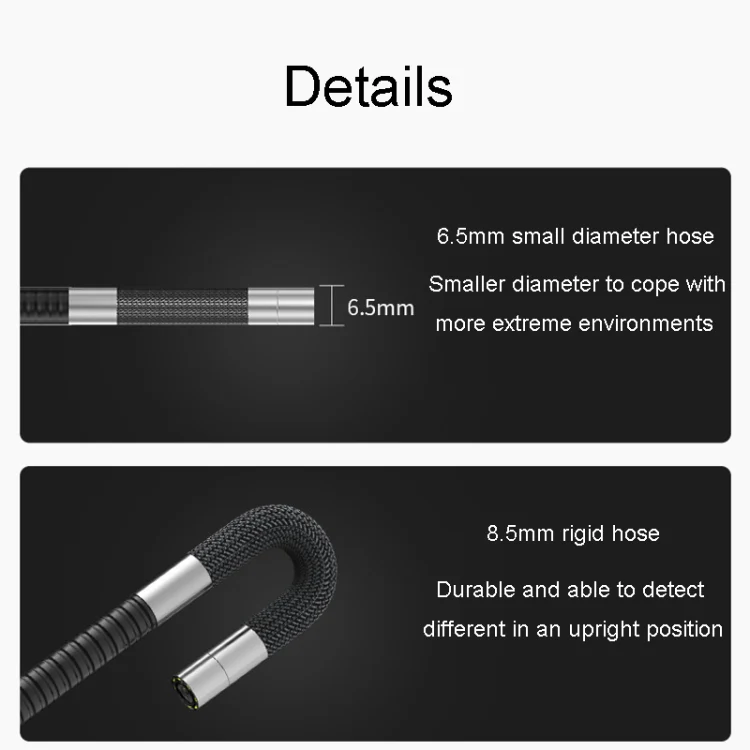 TESLONG TD500 8.5mm Lens HD 5 Inch Large Screen 360 Degree Dual Steering Borescope Industrial Components Overhaul - Image 11