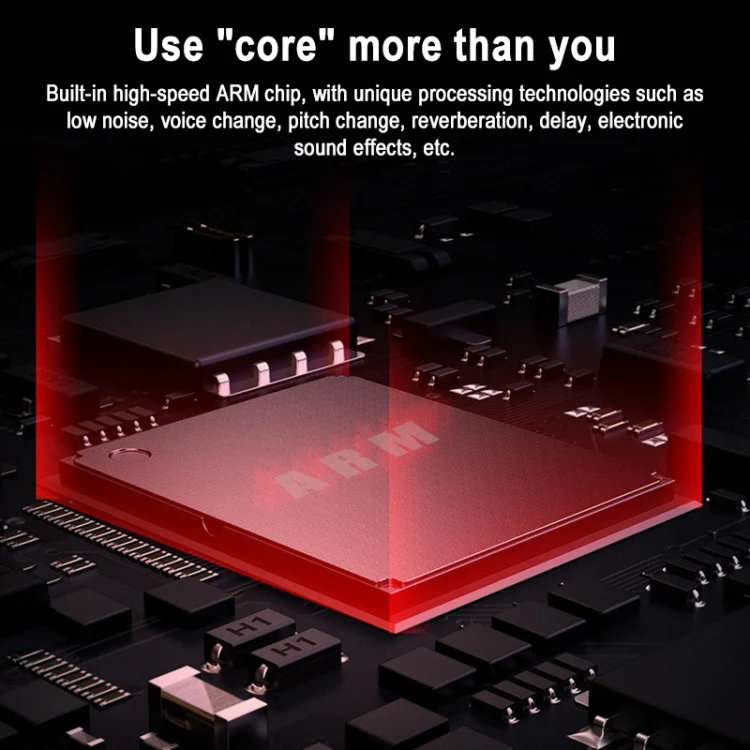TEYUN NA8 8-channel Small Mixing Console Mobile Phone Sound Card Live Broadcast Computer Recording Console Processor, US Plug(Black) - Image 4