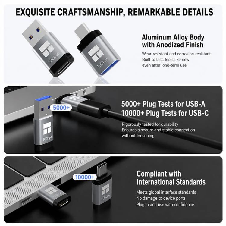 THERMALRIGHT DCA02 Series Adapter Type-C to USB-A Adapter(Grey) - Image 9