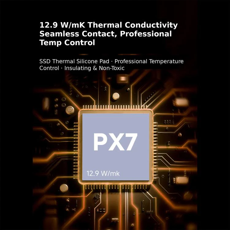 THERMALRIGHT PX7 M.2 SSD Thermal Silicone Pad, Thickness:0.5mm(Grey) - Image 3