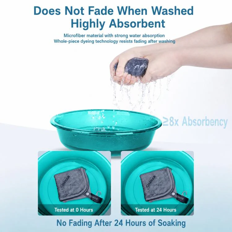 Thick Water Wiping Fishing Towel with Carabiner Fish Handling Cloth, Style:Double-layer - Image 5