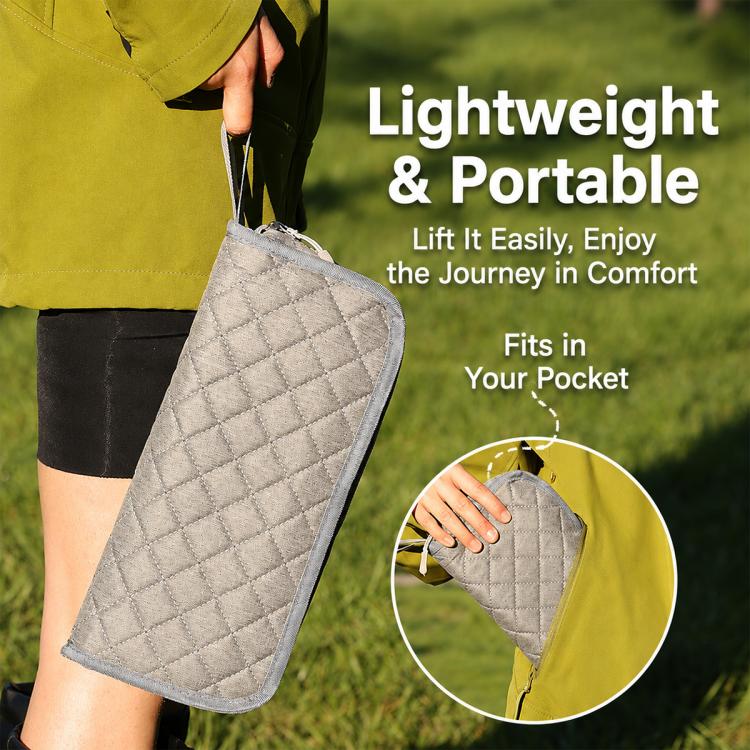 Thickened Padded Handbag Style Portable Folding Stool(Black) - Image 4