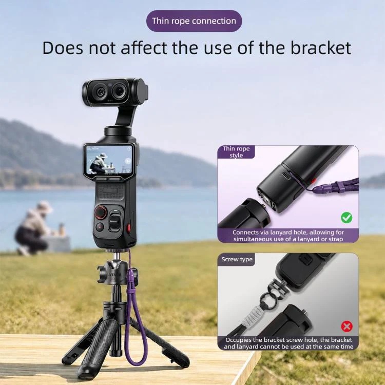 Thin-Strap Style Anti-Loss Self-Locking Adjustable Camera Wrist Lanyard(Sapphire Blue) - Image 8