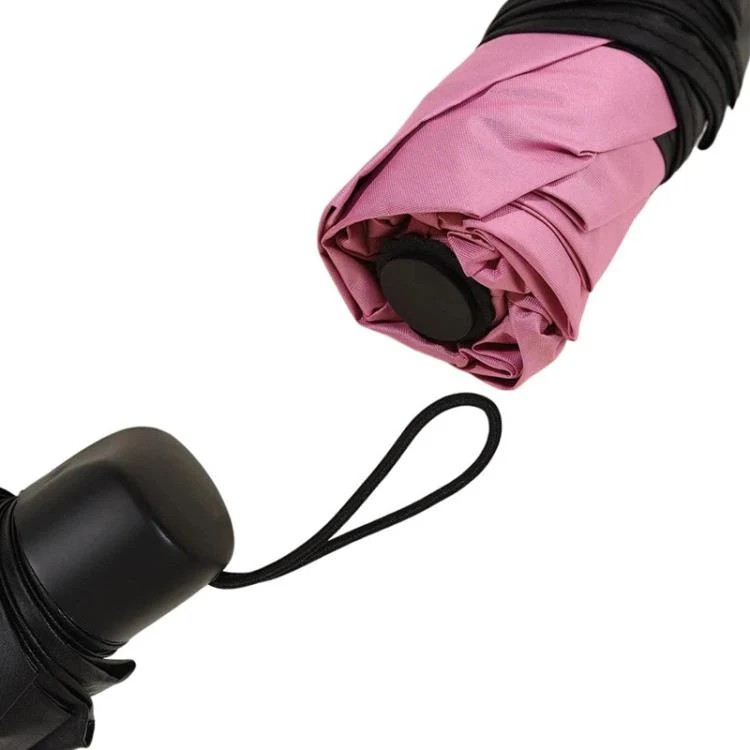 Three-fold Thickened Black Vinyl Sunshade Umbrella Blooms When Wet For Both Sunny and Rainy Days(Fruit Green) - Image 3