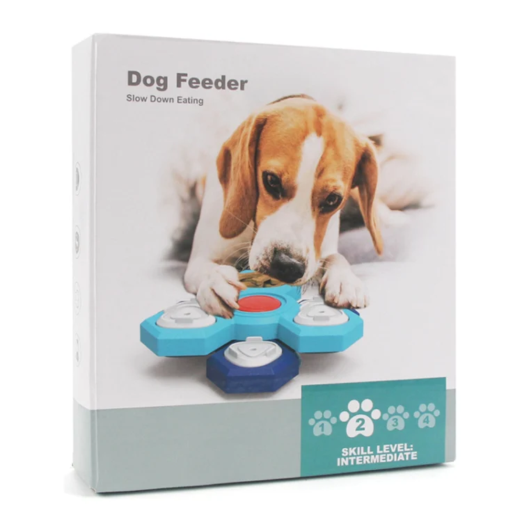 Three Layer Rotating Puzzle Pet Toys Dog Foraging Training Slow Food Tray - Image 8