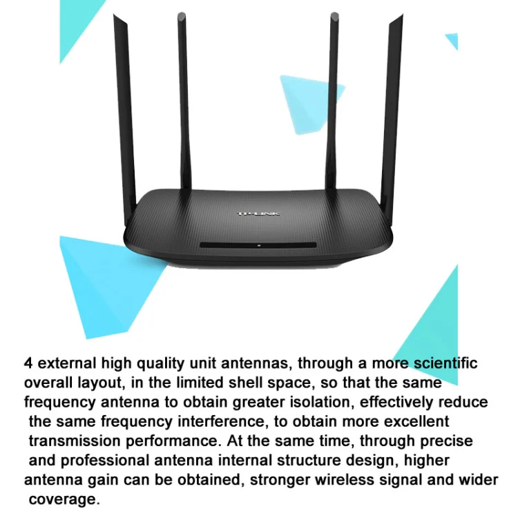 TP-LINK TL-WDR5620 AC1200 5G/2.4G Dual-Band Gigabit Wireless Router,CN Plug With 1m Network Cable - Image 2