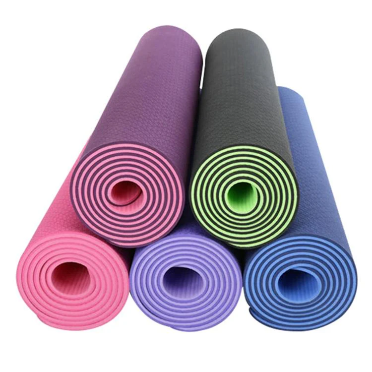 TPE Home Fitness Training Non-slip Yoga Mat(Matcha + Black 183x80x0.8cm) - Image 3