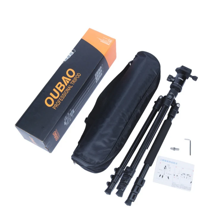 TRIOPO Oubao A-308S Adjustable Portable Aluminum Alloy Tripod with Ball Head for SLR Camera - Image 4
