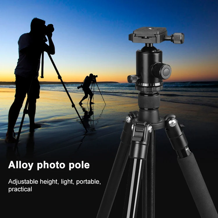 TRIOPO Oubao TA300 Adjustable Portable Aluminum Alloy Tripod with Ball Head for SLR Camera - Image 9