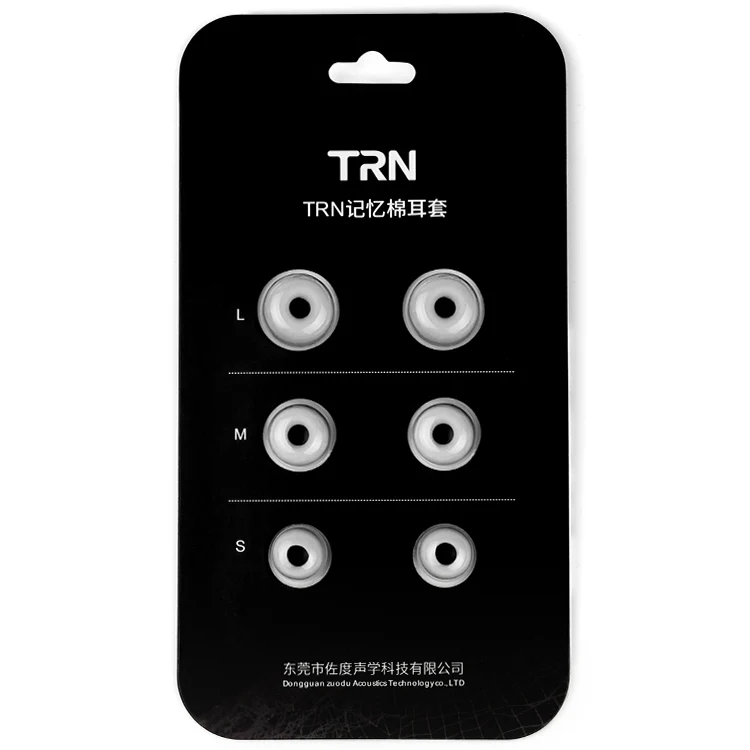 TRN Earphone Silicone Memory Foam Earplug(Grey)