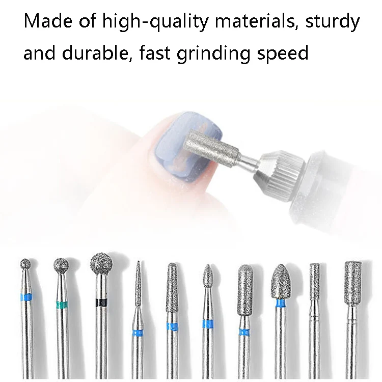 Tungsten Steel Alloy Nail Art Polished Head Set Grinding Machine Drain Brush Dead Polishing Tool, Specification: ZH06 - Image 3