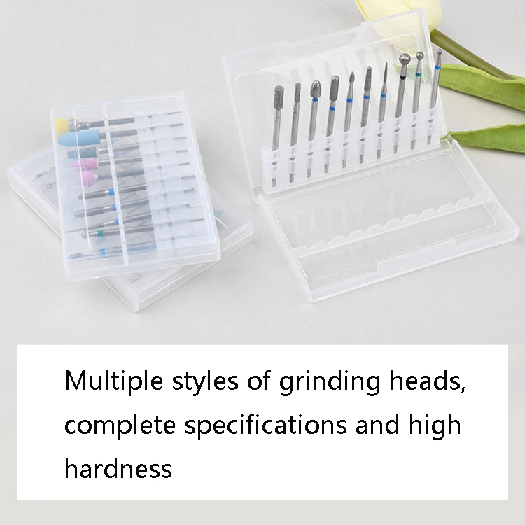 Tungsten Steel Alloy Nail Art Polished Head Set Grinding Machine Drain Brush Dead Polishing Tool, Specification: ZH06 - Image 4