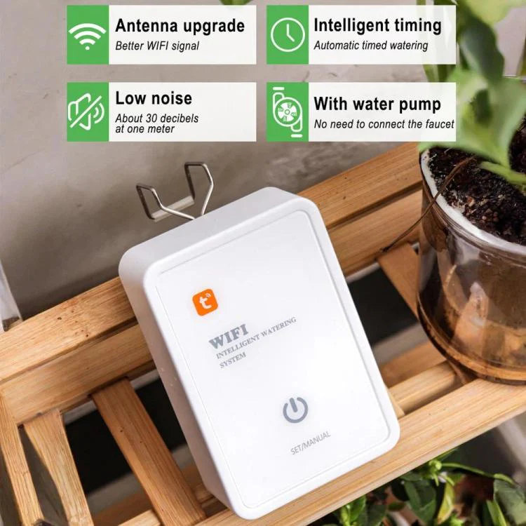 Tuya-Compatible WiFi Smart Automatic Drip Irrigation System with Dual Pump Supports Up to 16 Pots Adjustable Drip Heads Version - Image 3
